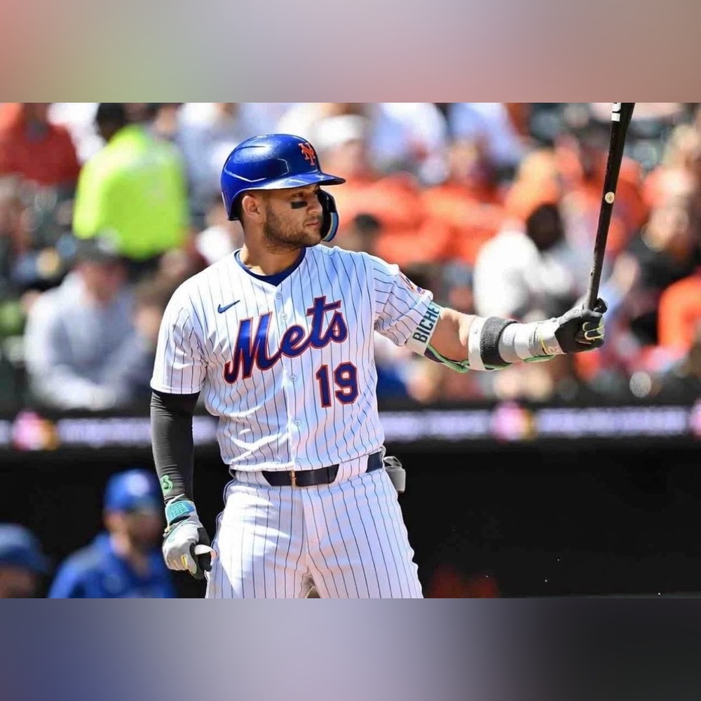Nike Authentic New York Mets Bo Bichette #19 MLB Baseball Jersey Men's Sz: L - Picture 2 of 9
